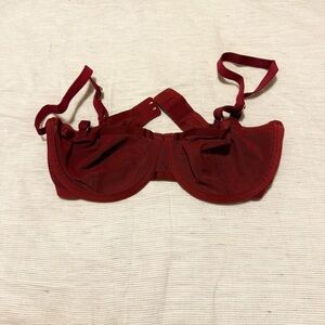 32D CUUP Balconette Deep Red Maroon